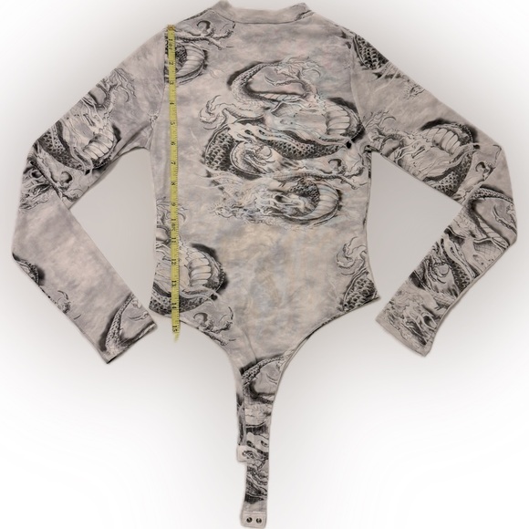 Mesh Long Sleeve Bodysuit - Picture 2 of 2